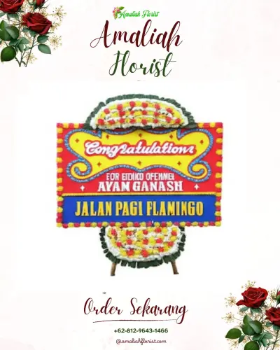 Bunga Papan Congratulation di Temas